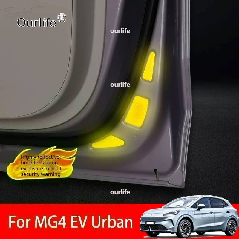 For MG4 EV Urban 2026 2027 car interior parts Anti rear collision warning sticker for front bumper of door accessories