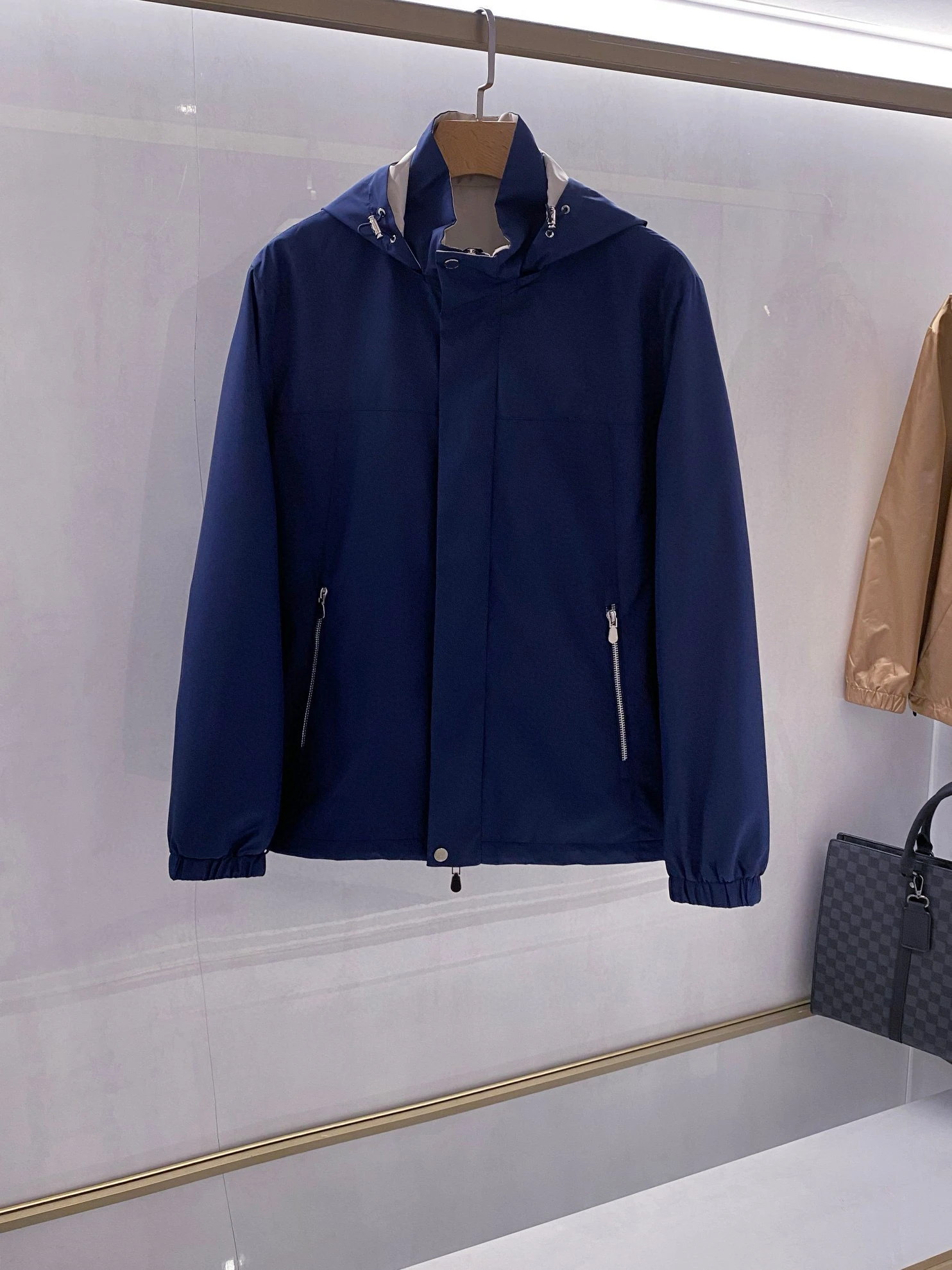 

Italian BC old money style removable hat men's casual jacket