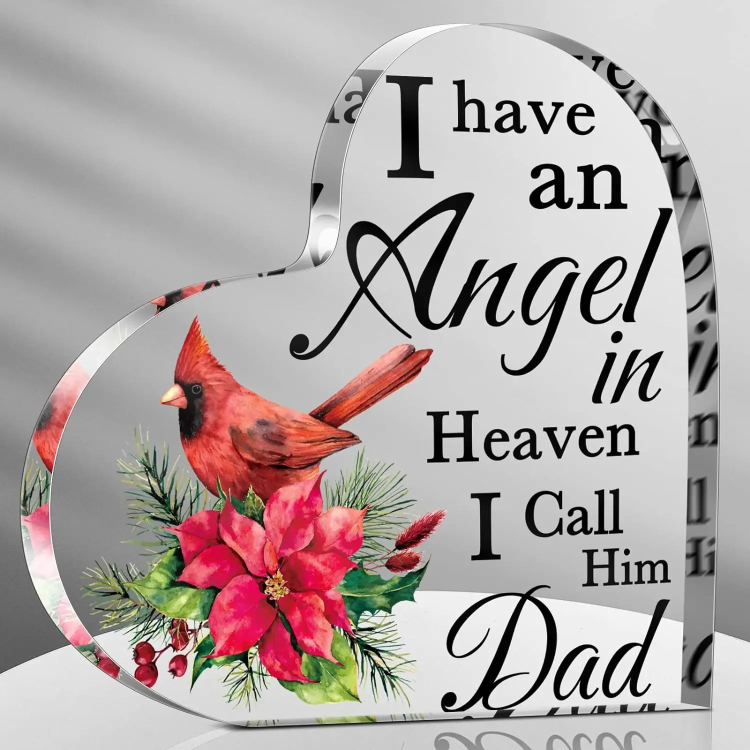 1 Memorial Cardinal Gift Heaven Compassionate Bereavement Gift Christmas Cardinal Memorial Gift for the loss of Mom/Dad