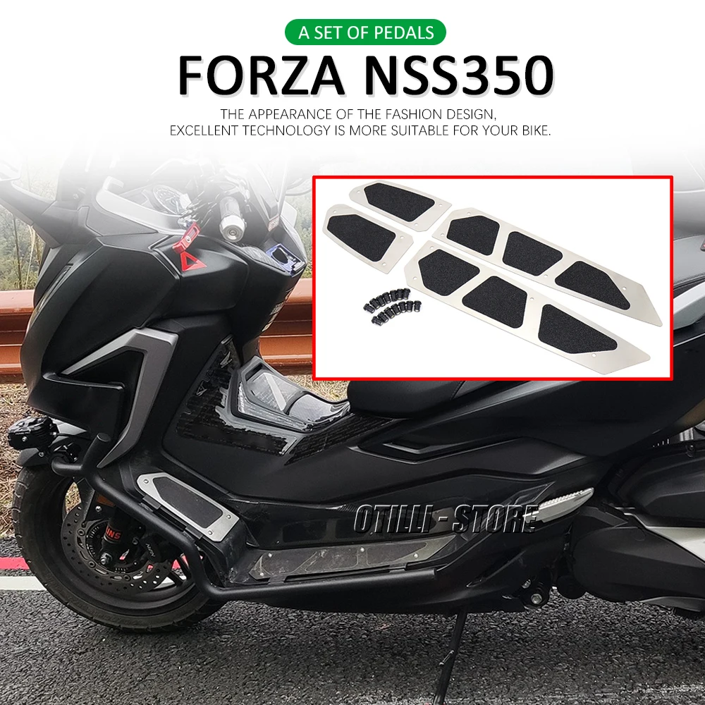 

For Honda Forza350 FORZA 300 NSS 300 350 2018 - 2022 Motorcycle Accessories Footrest Footboard Step Footpad Pedal Plate Foot Peg