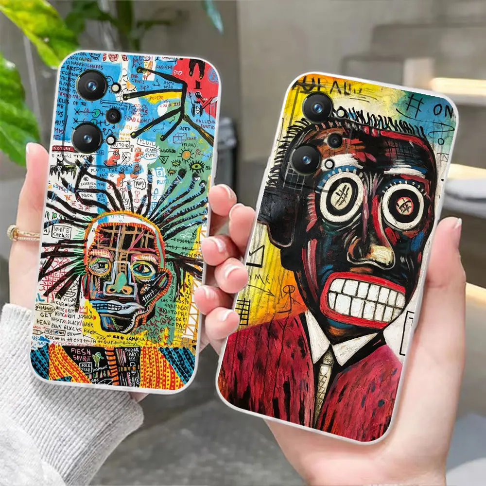 

Clear Phone Case For Realme 11 10 8 7 7i 5 GT 2 NEO 2 3 5 FIND X2 X3 X5 X6 PRO PLUS 4G 5G Case Funda Shell Street Art Graffiti