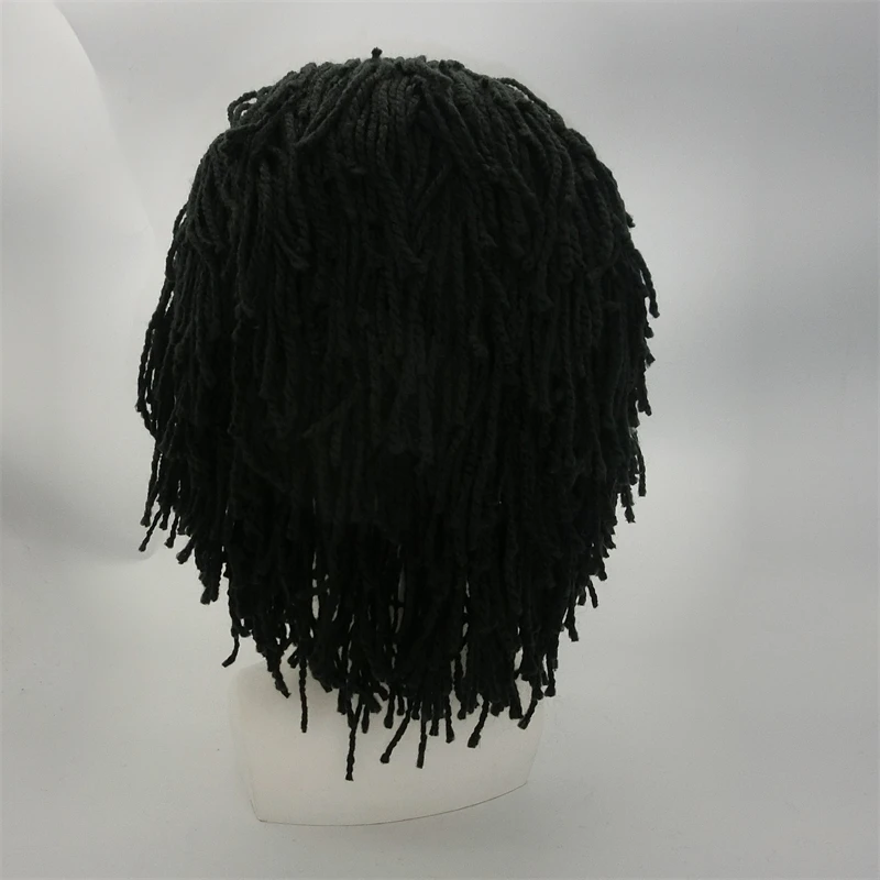 Hot Cap Reggae Dreadlocks Wig Cap Men Women Knitted Beanies Wig Braid Hat Handmade Braid Hair Hat Fancy Winter Warm Beanie