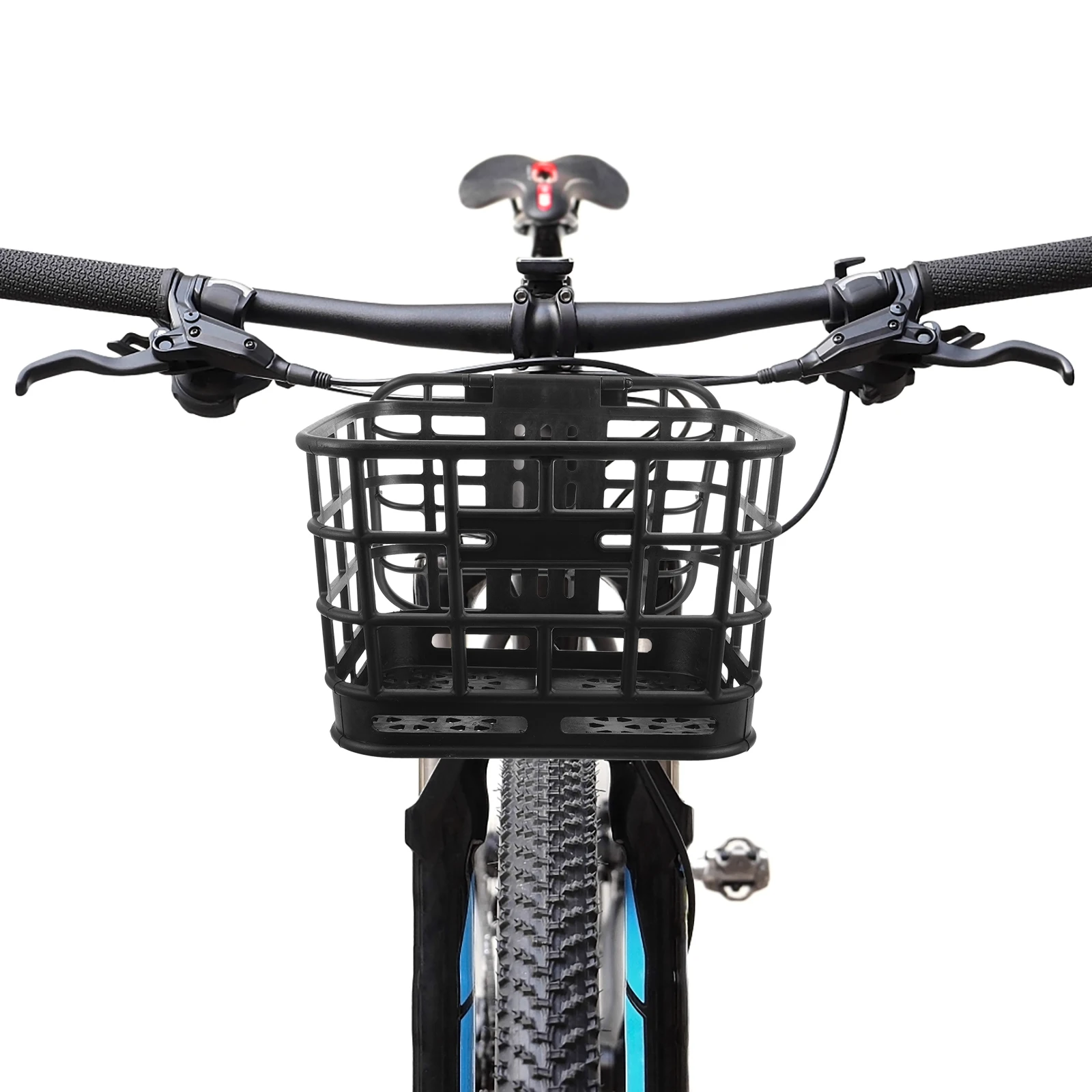 

Professional Plastic Bike Basket Front Handlebar Stable Large Capacity Bicycle Storage Vegetable Basket Electric Bike