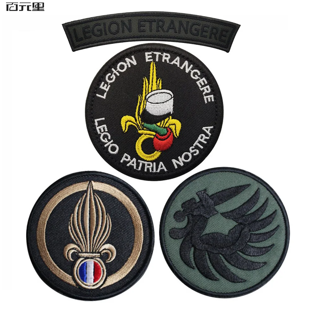 France Apedes Legio Patria Nostra Patches French Foreign Legion  Patch  Tactical Hook Back Badges Backpack