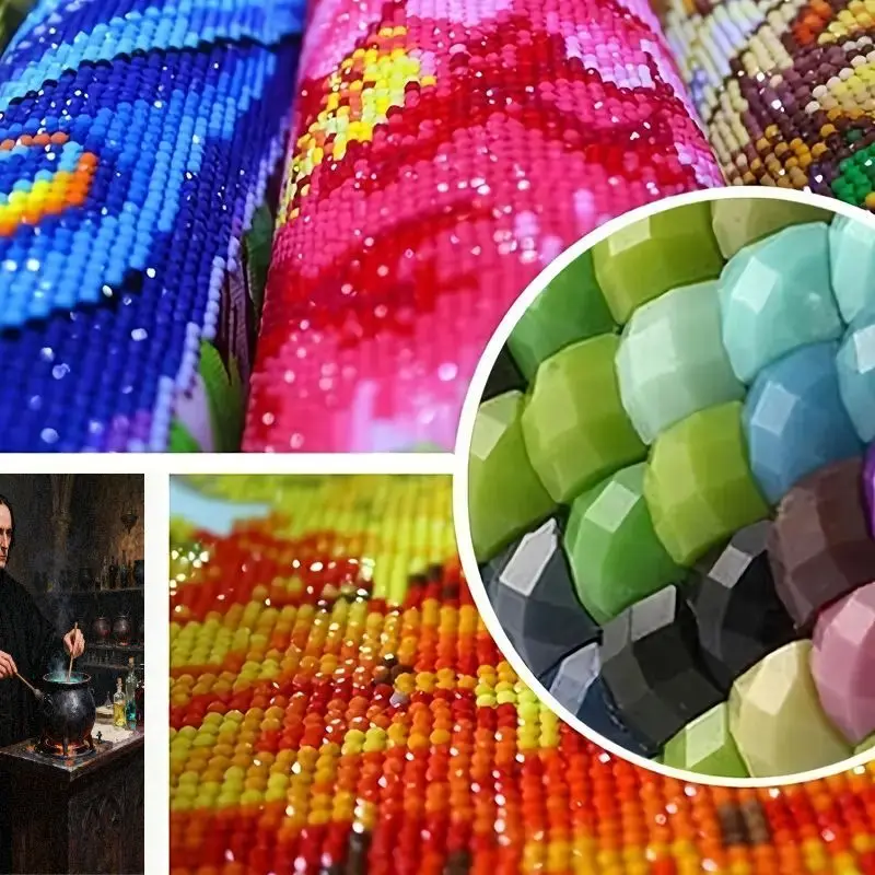 1PC Harry Potter Severus Snape Kit di pittura diamante, 5D trapano completo fai da te Gemma Art Craft per adulti e bambini, Wizard Potions Master Ma