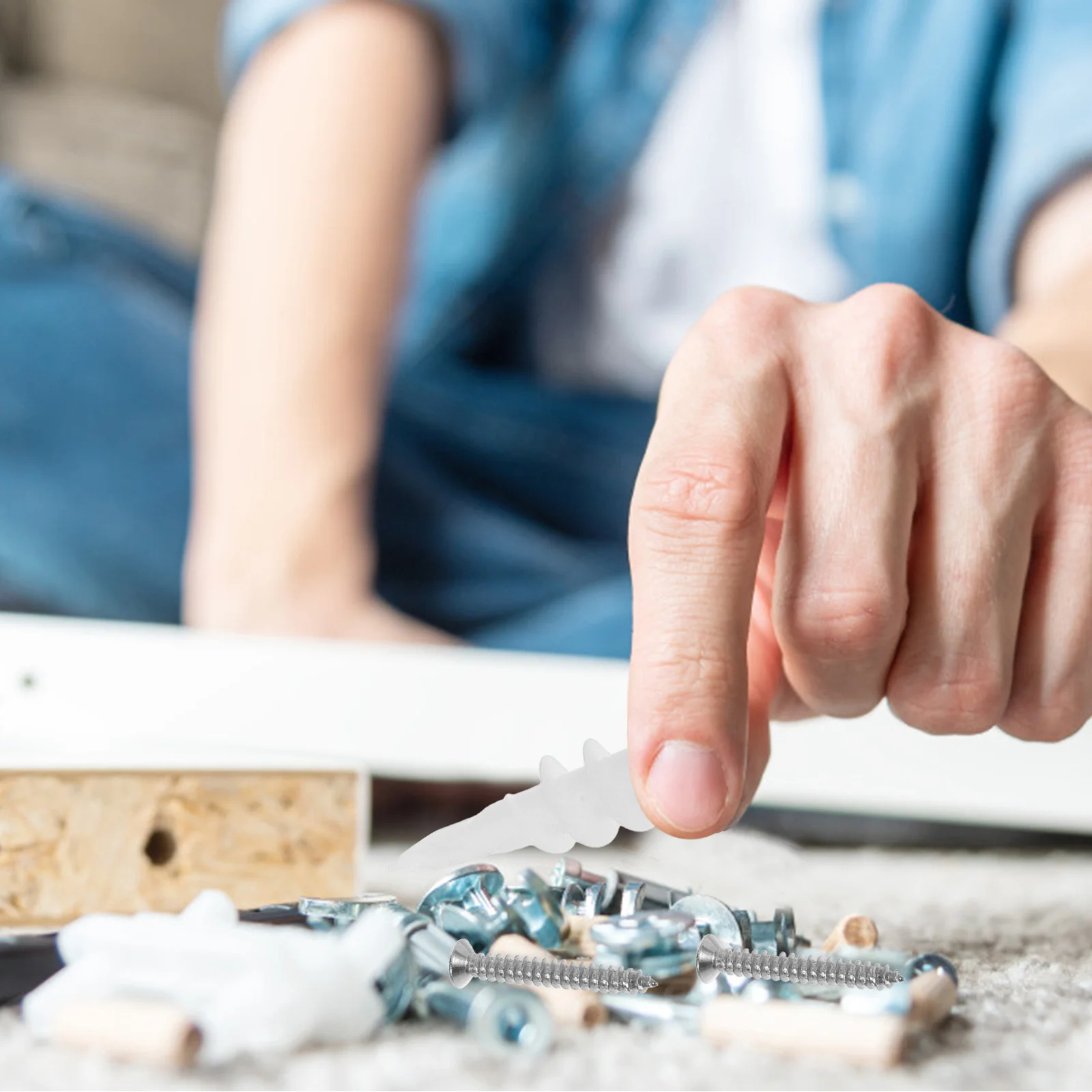 

50Sets Expansion Screws and Anchors Heavy Duty Wall Anchors Kit for Hanging Furniture Pictures Shelves Drywall Concrete