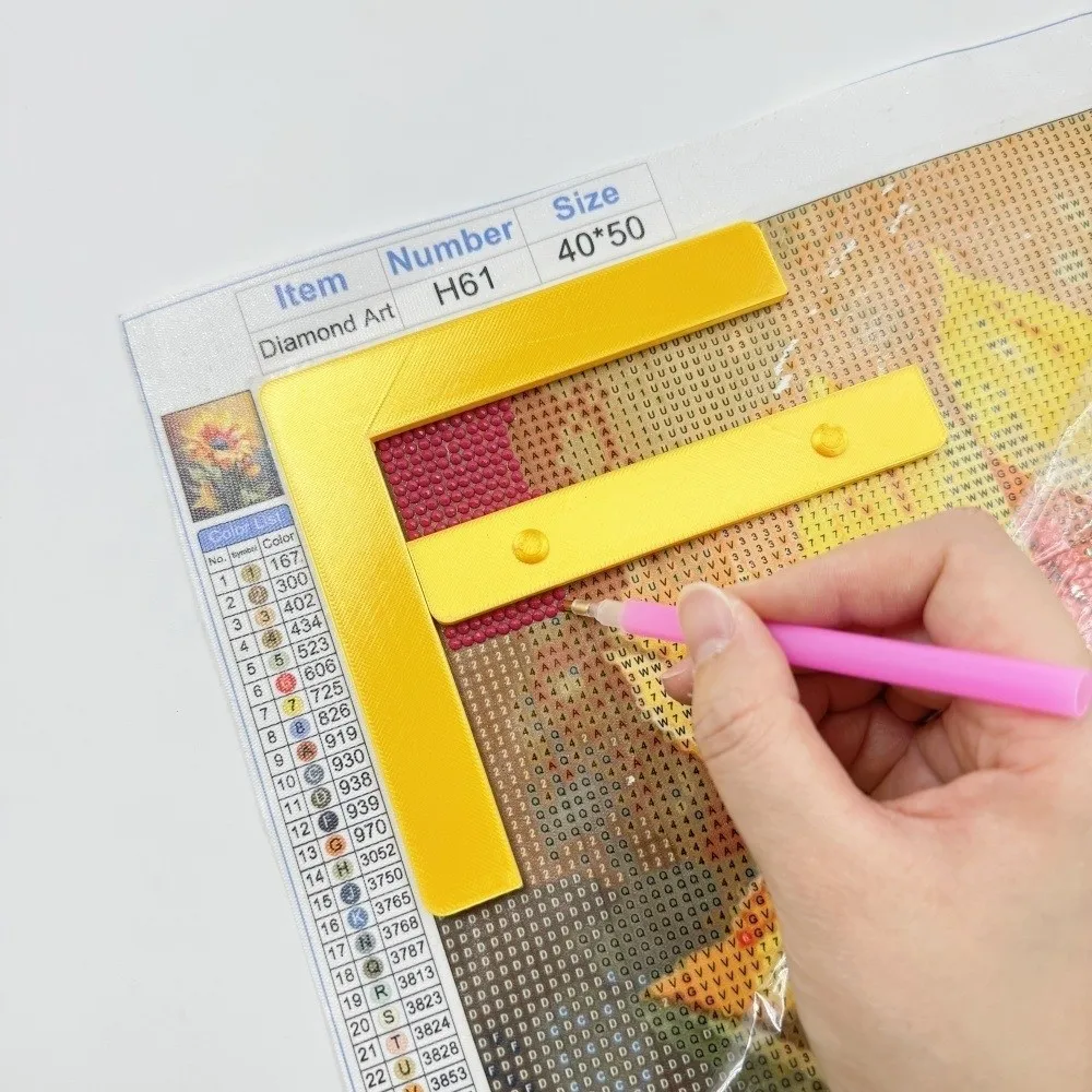 Assist Aligning DIY Diamond Painting Ruler Solid Color Alignment Tools Diamond Painting Alignment Tools Diamond Painting Tools