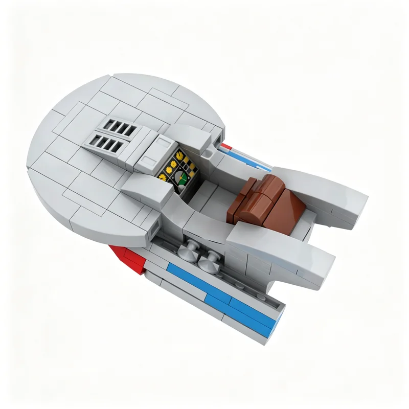 127pcs MOC Uss Winterprise Star Trek Christmas Diy Building Blocks Assembly Collector Model Edition Manual Toy Gift For Makers - view 4