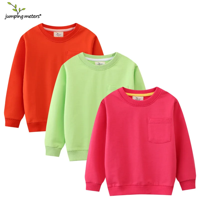 

Children's Clothing Autumn New Solid Color Sweatshirt for Boys Baby Round Neck Knitted Pullover Wholesale Dropshipping