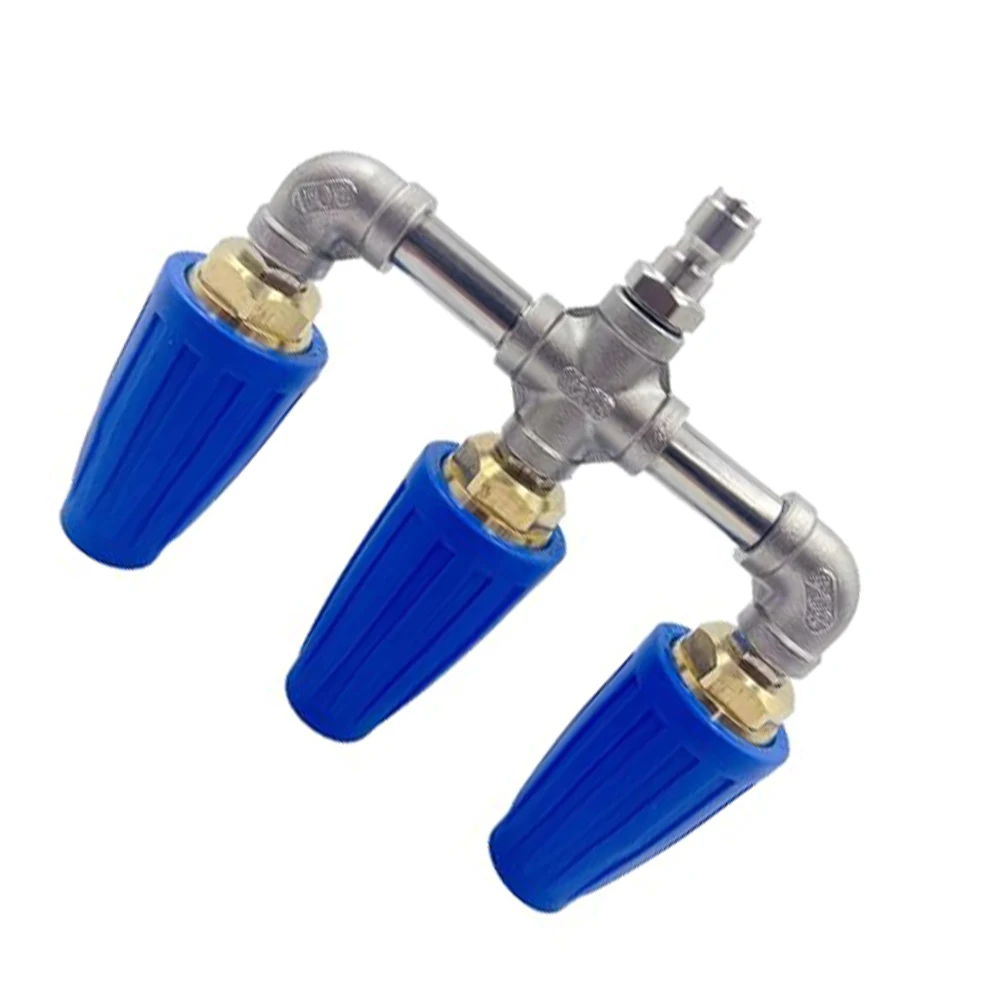 High Pressure Turbo Nozzle with 360 Degree Rotation Quick Connect 1/4 Inch Fitting for Residential Commercial Use