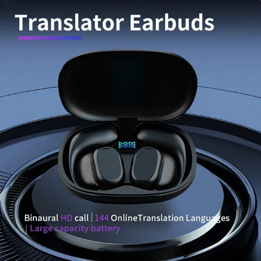 

Language Translation Earbuds Online Support 144 Languages and Accents Translate Music and Calls 3in1 Wireless Device Hot Sale