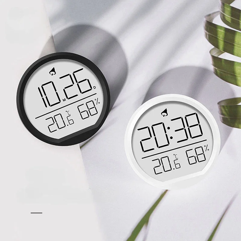 Xiaomi Multi-function Magnetic Thermometer Hygrometer with Clock Alarm Clock Calendar Functions Room Humidity Temperature Meter