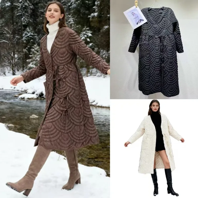 مياكي مطوي الشتاء مقنعين القطن Plisse سترة 2025 فضفاض سستة القسم مائة متوسطة طول سترة قطن عادية المرأة