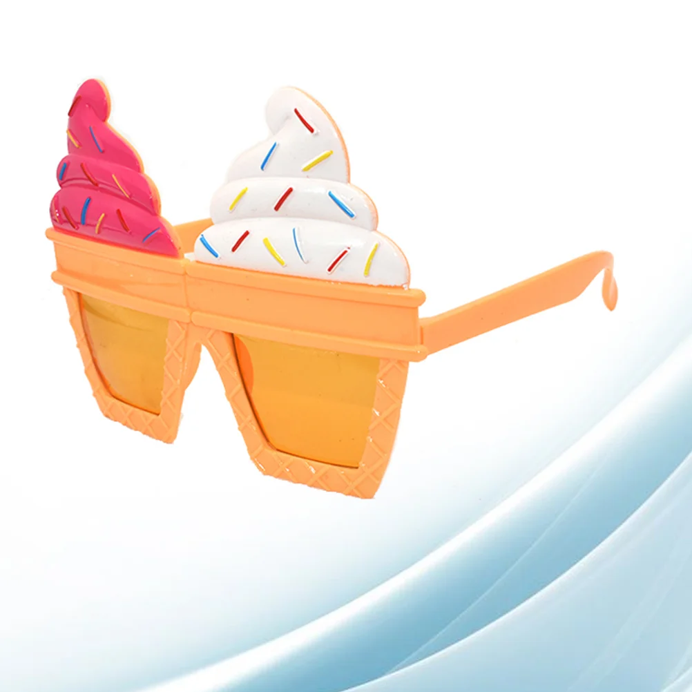Funny Eyewear Photo Props Novelty Sunglasses Party Costume Accessories Ice Cream Designed Modeling