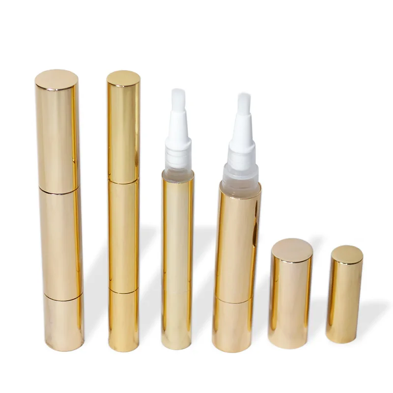 3ML 5ML 20pcs Empty Plastic Twist Nail Nutrition Oil Container  Aluminum Cosmetic Foundation Pen Lip Gloss Nail Polish Bottles