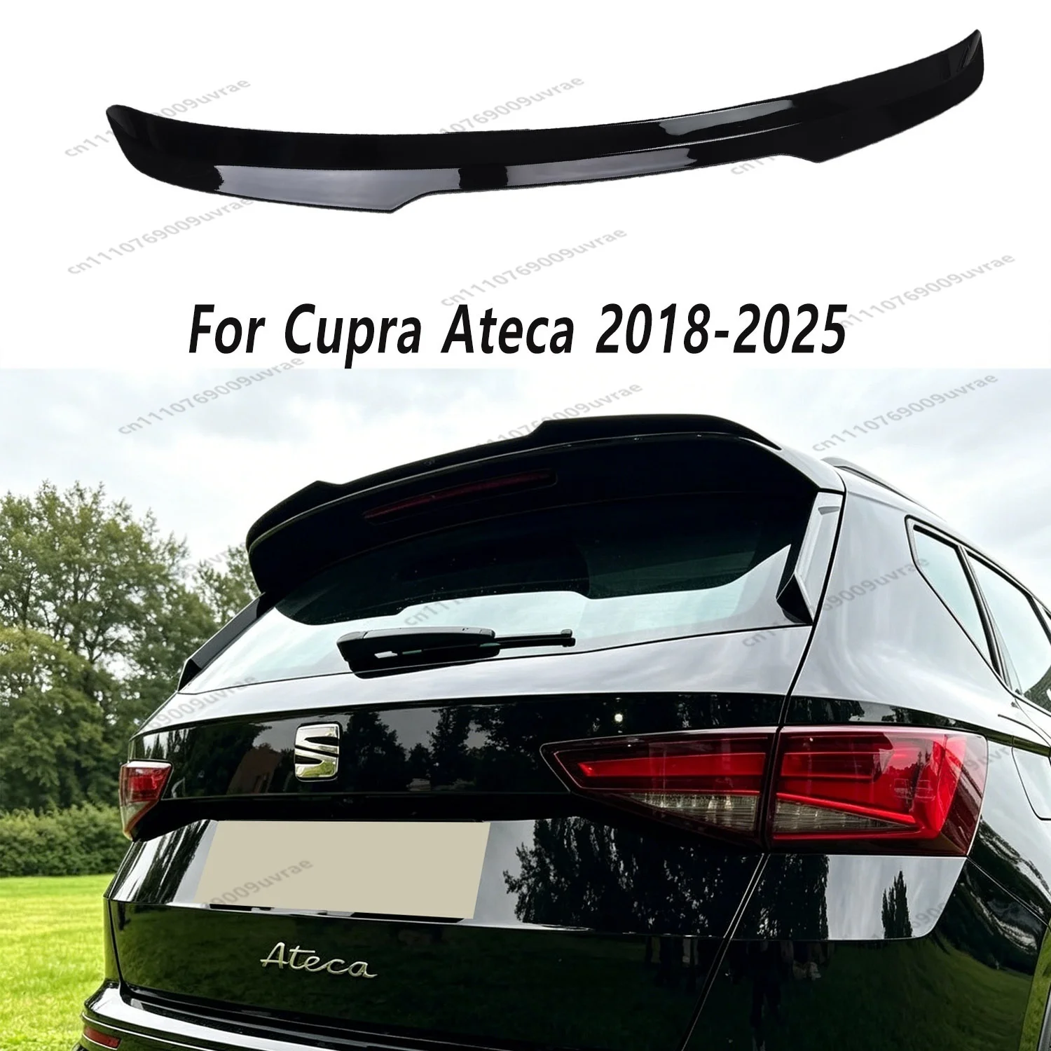 

Max Style ABS Rear Roof Spoiler Caps For Cupra Ateca 2018-2025 Rear Top Tail Wing Bodykits Tuning