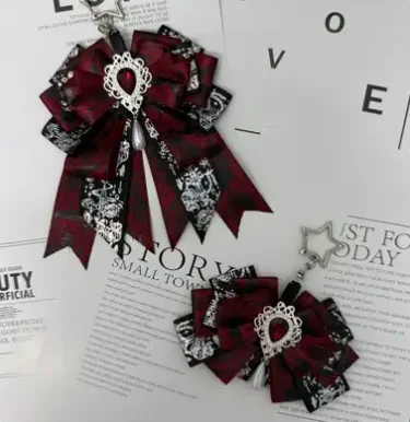 أنيمي الحب والفضاء العميق كاليب رافاييل كزيفير سيلوس تأثيري اليدوية Bowknot دبوس الشعر فراشة عقدة أغطية الرأس تزين هدية عيد الميلاد