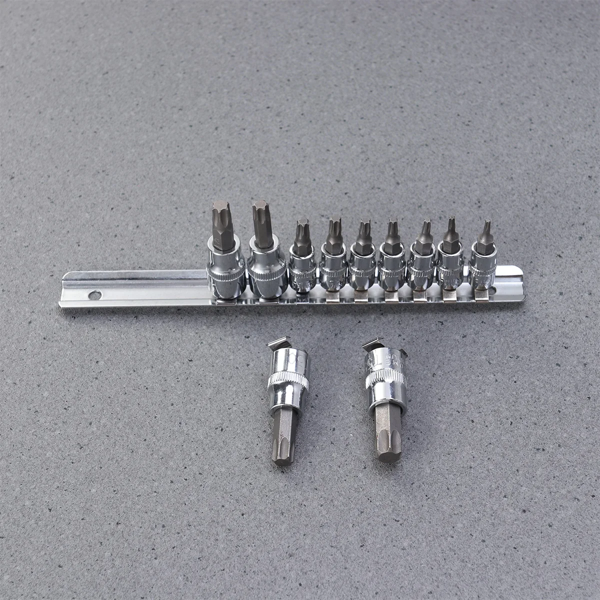 11pcs T Shape Socket Set Bit Sockets Tools Durable Chrome Vanadium Steel Material Storage Box Included Fix Detach Mechanical