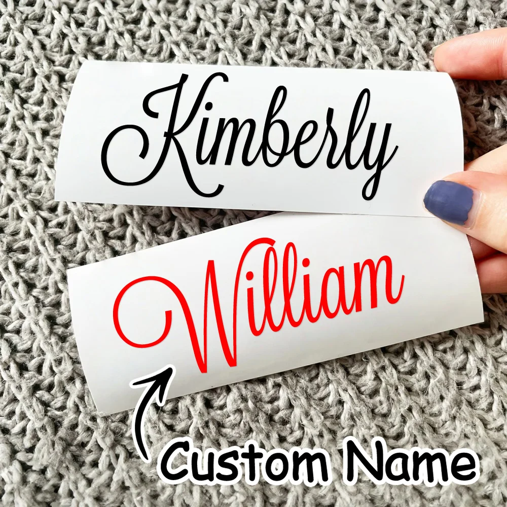 

1PC Custom Name Stickers Handwritten Font DIY MTB Bike Top Tube Motorcycle Fuel Tank Helmet Personalized Durable Vinyl Decals