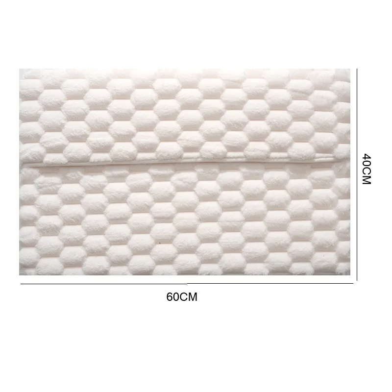 Bathroom Mat 40x60cm Thickened Soft 30mm Padding Quick Dry Non Slip for Shower Floor White Gray Brown Polyester