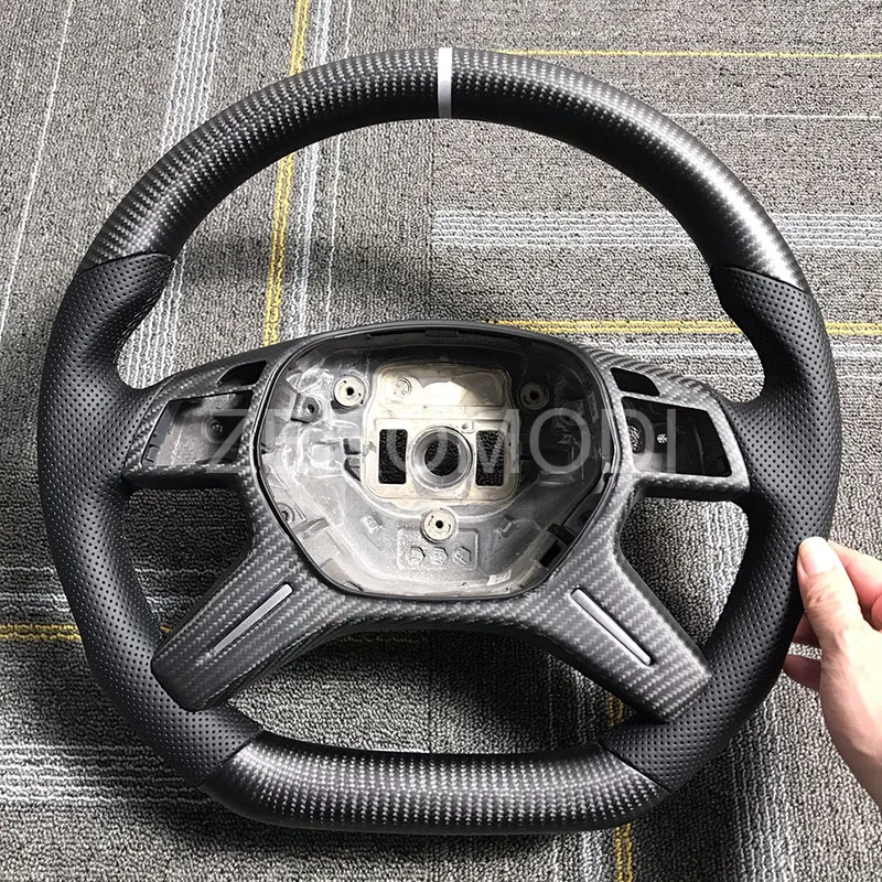 Carbon Fiber Steering Wheel For Mercedes Benz C E GLK CLS G M Class W204 W212 2012 2013 2014 2015 2016 2017 2018