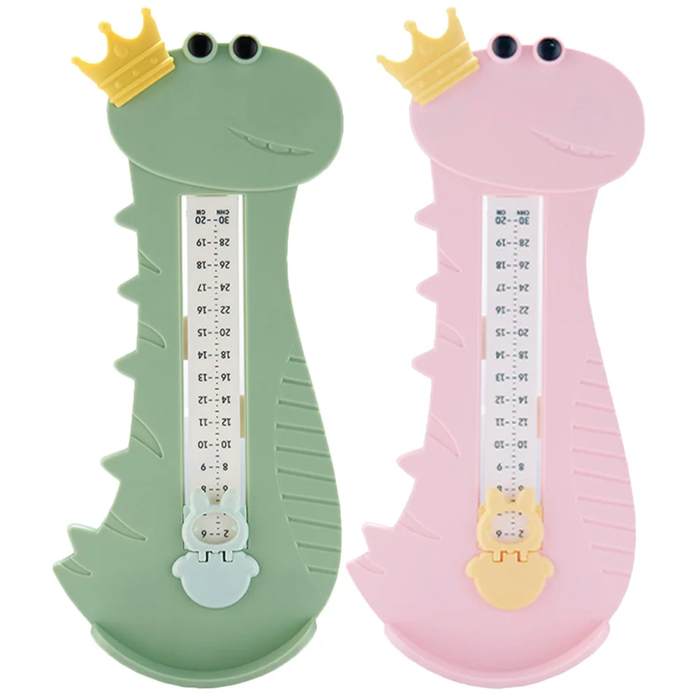 2Pcs Foot Measurement Device for Kids Baby Shoe Size Measurer Tool Accurate Home Use Toddler Feet Measuring Ruler with Size