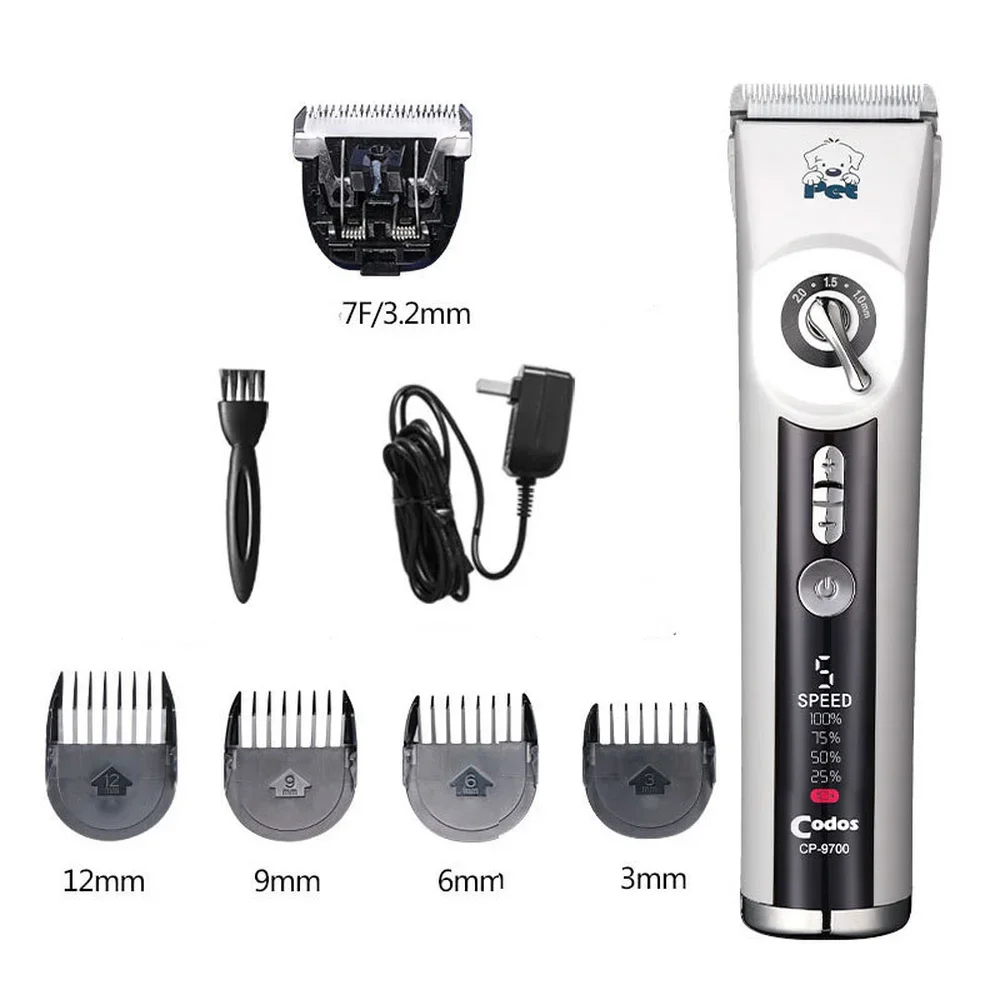 

Original Codos CP9700 Clipper Dog Professional LCD Screen Pet Clippers Electrical Grooming Trimmer Haircut Machine for Cats Dogs