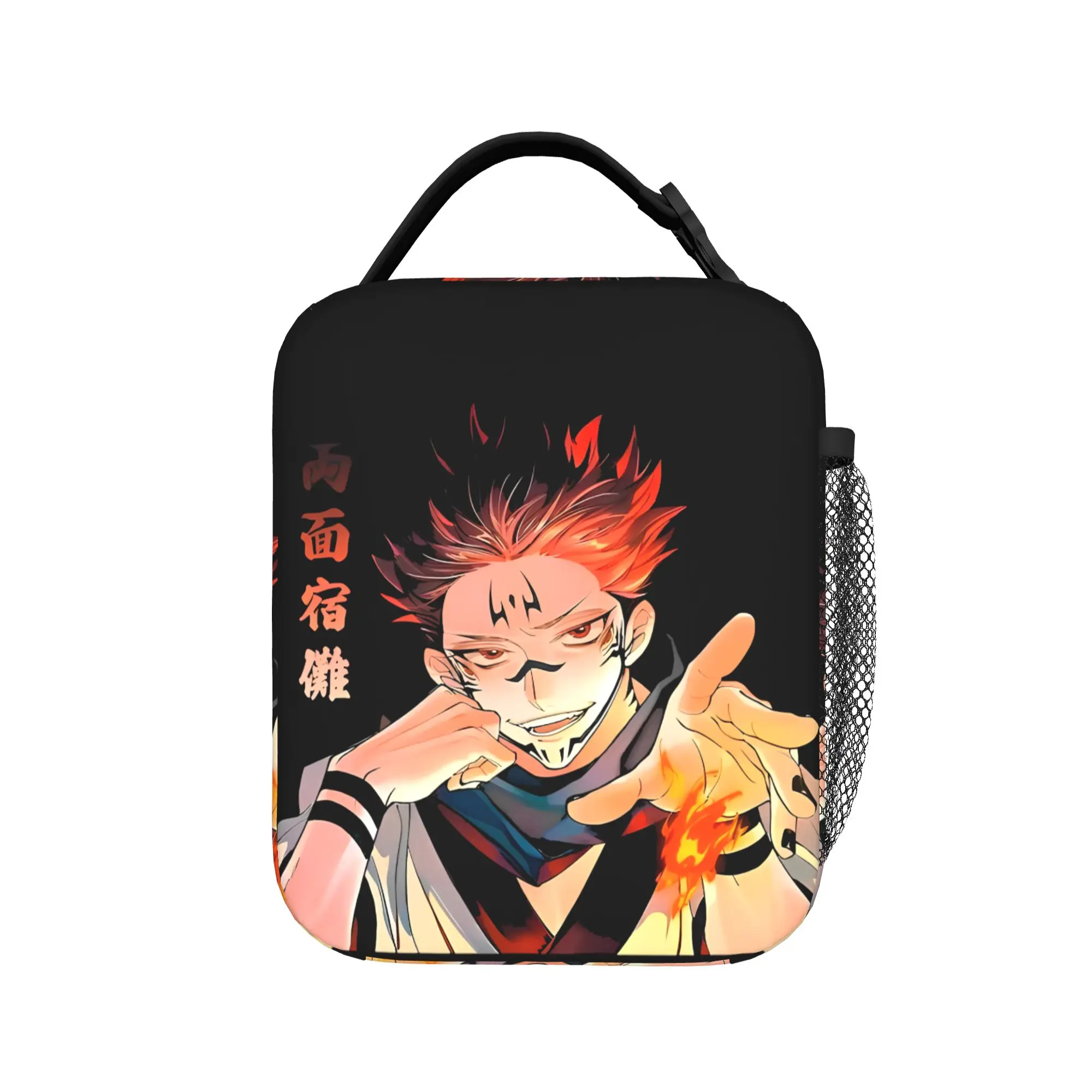 Sukuna Anime Manga  Insulated Lunch Bags Portable Jujutsus Kaisens Anime Lunch Container Cooler Bag Tote Lunch Box Office