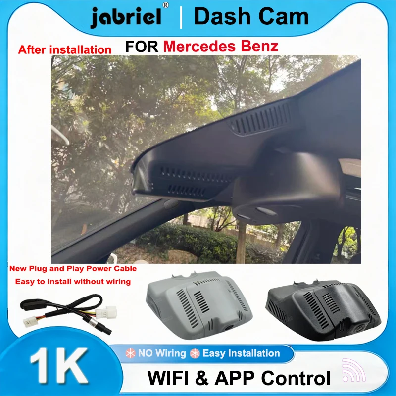 

Jabriel For Mercedes Benz GLK x204 For Mercedes Benz glk 250 280 300 350 200d 220d 250d 320d 350d 2008-2021 1080P Wifi Dash Cam