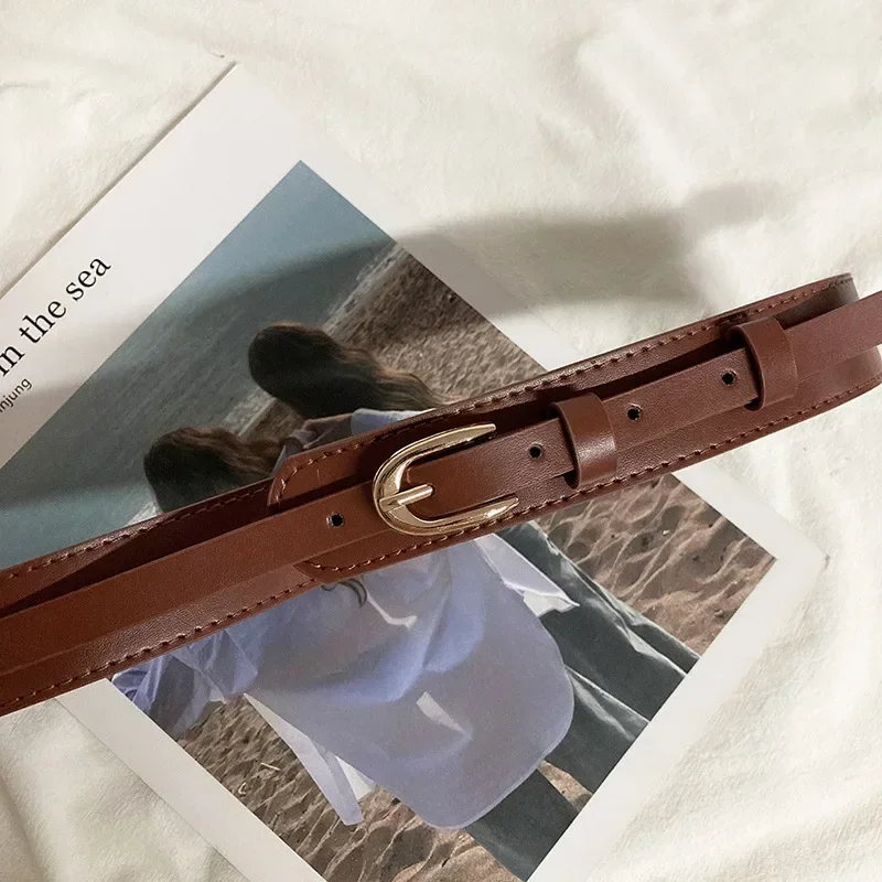 جديد الكورية الإبداعية أحزمة للمرأة معطف الشتاء أحزمة وسط بلون بولي PU أحزمة الزخرفية امرأة معطف الرياح الملحقات