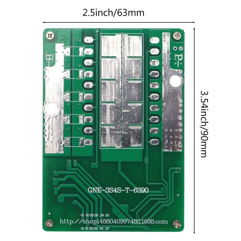 4S-cargador de batería Lifepo4, placa de protección BMS con Balance de batería de potencia/mejora la Placa de protección PCB, 12V, 800A, 2 uds.