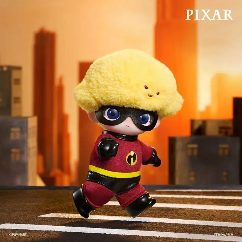 POP MART Disney DIMOO WORLD x PIXAR Blind Box Vinyl Plush Pendant Cute Cartoon Indoor New Year Holiday Collect Gift view 3