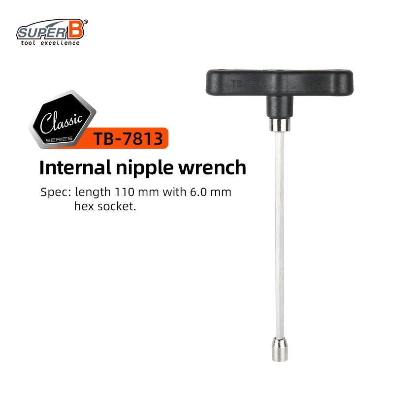Super B T-handvat Fiets Interne Tepelsleutel 3.2/4.8/5.5/6.0/8.0mm Spaaksleutel inbussleutels Fiets Velg Reparatie Wrench Gereedschap