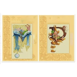 ZZ4292 per Kit di ricamo Set di pittura a punto croce non stampato Kit di punti croce Set di ricami a punto croce Kit di punti croce