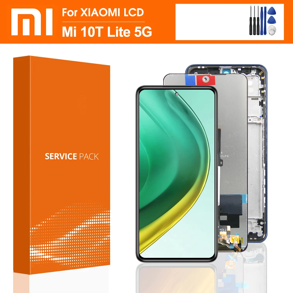 

6.67" Original For Xiaomi Mi 10T Lite 5G LCD Screen Display+Touch Panel Digitizer For Xiaomi 10T Lite 5G M2007J17G Display Repla