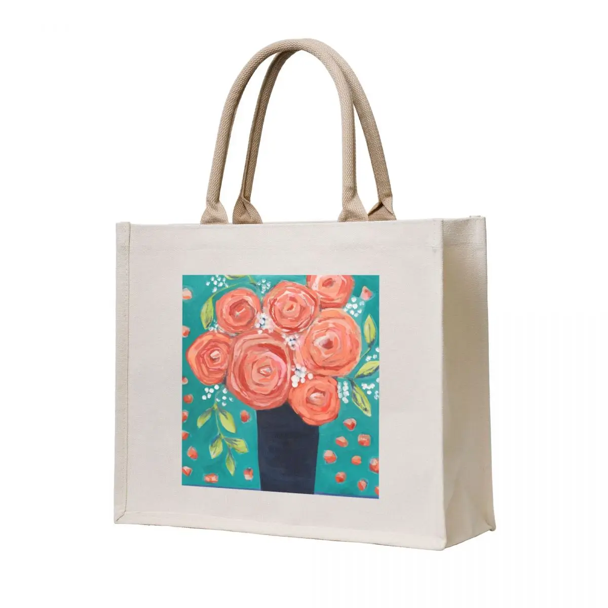 

Courageous Coral Flowers Tote Bag ecological bags Women bags custom tote bag female bag