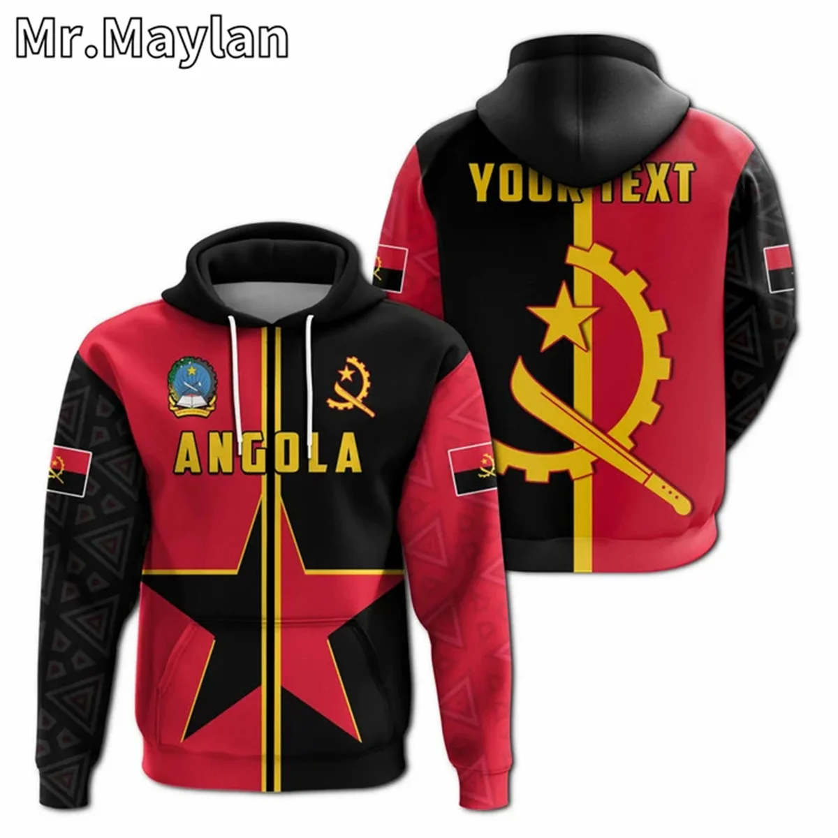 AFRICAN HOODIE ANGOLA PRIME STYLE 3D Full Printed Unisex Hoodies Men/Women Streetwear Zip Pullover Casual Jacket Tracksuits T-55