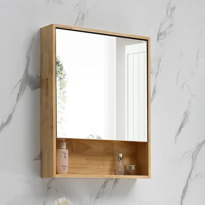 Wooden Vanity Sets Cabinets Mirror Wall Mounted Nordic Washroom Bathroom Cabinets Toilet Bedroom Mobili Da Bagno Home Furniture