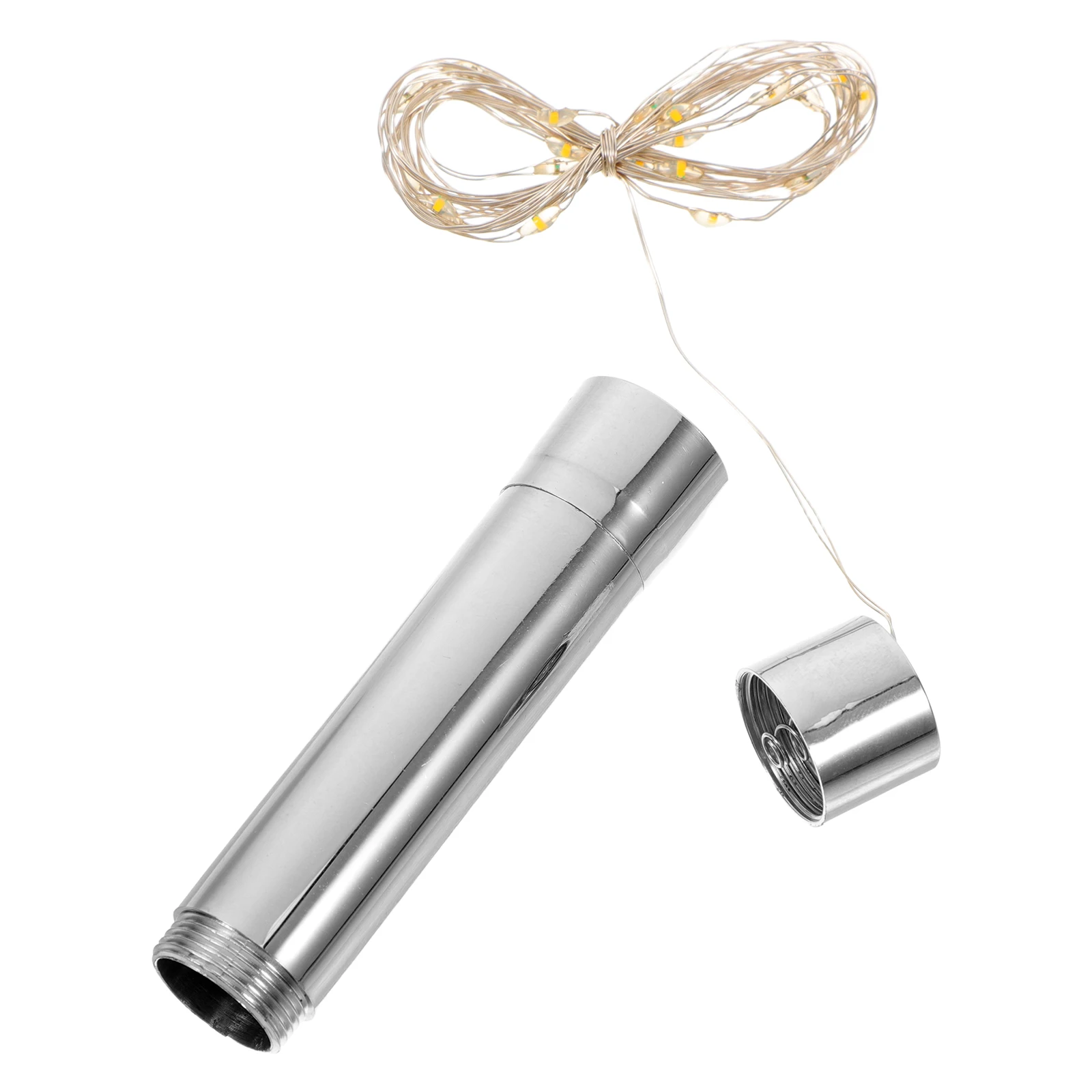 

1pc Bottle Stopper Led String Decorative Creative Bottle Warm Light For Christmas Party Wedding Holiday Decor Light Grey