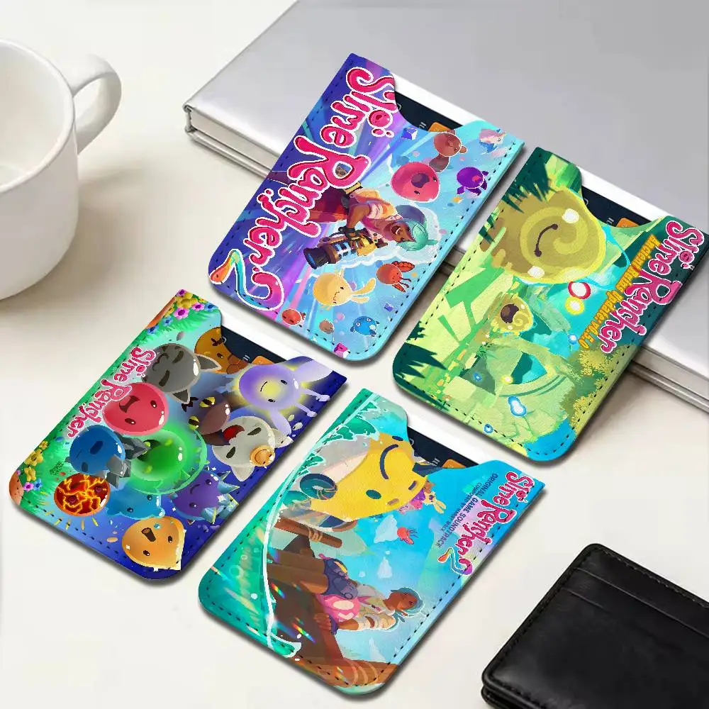 S-Slime R-Rancher Game Credit ID Business Card Holder, Practical Pocket Gift for Outdoor Driving & Daily Use