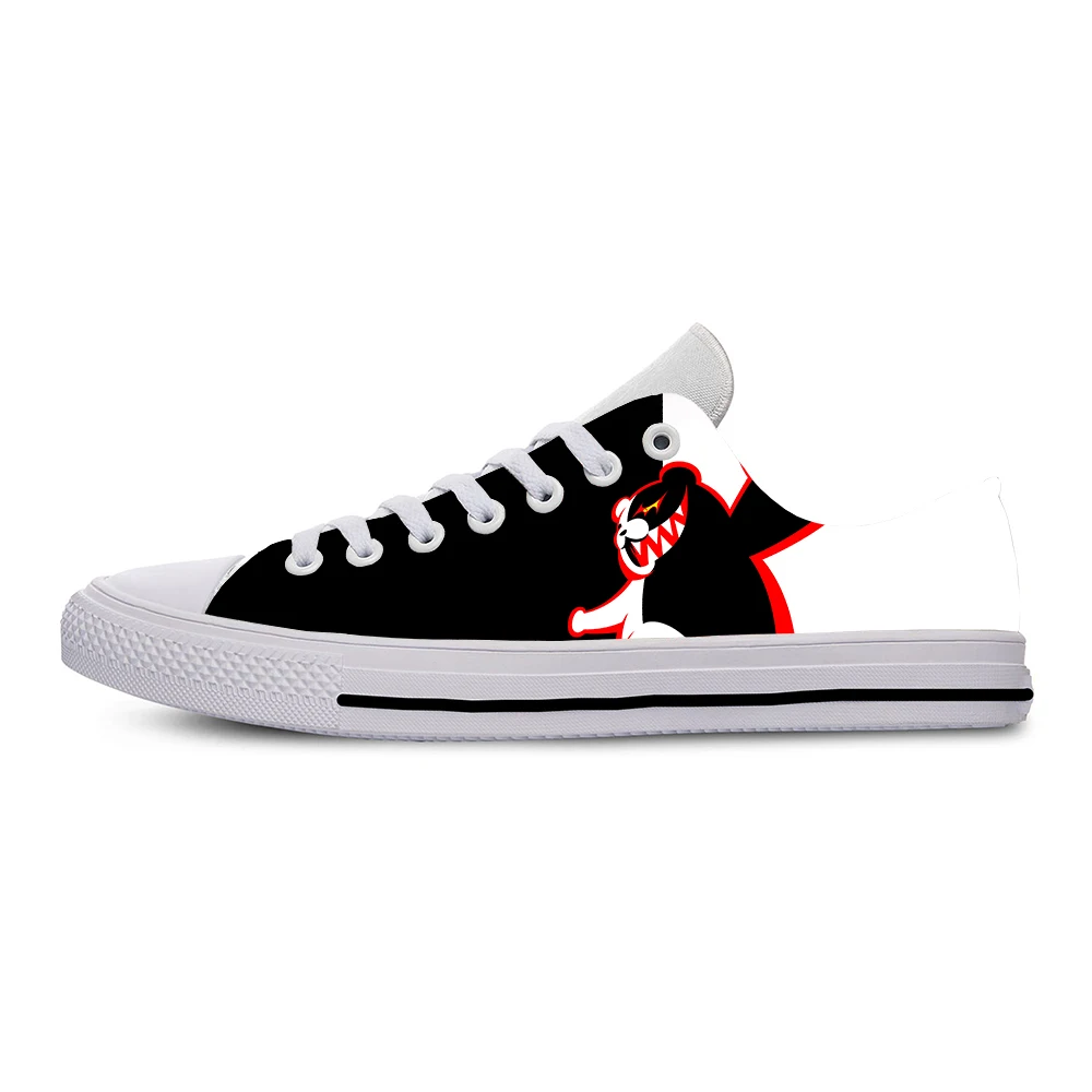 Hot Summer Anime Manga Game DanganRonpa Monokuma Low Top Lightweight Cool Casual Shoes Breathable Board Shoes Men Women Sneakers