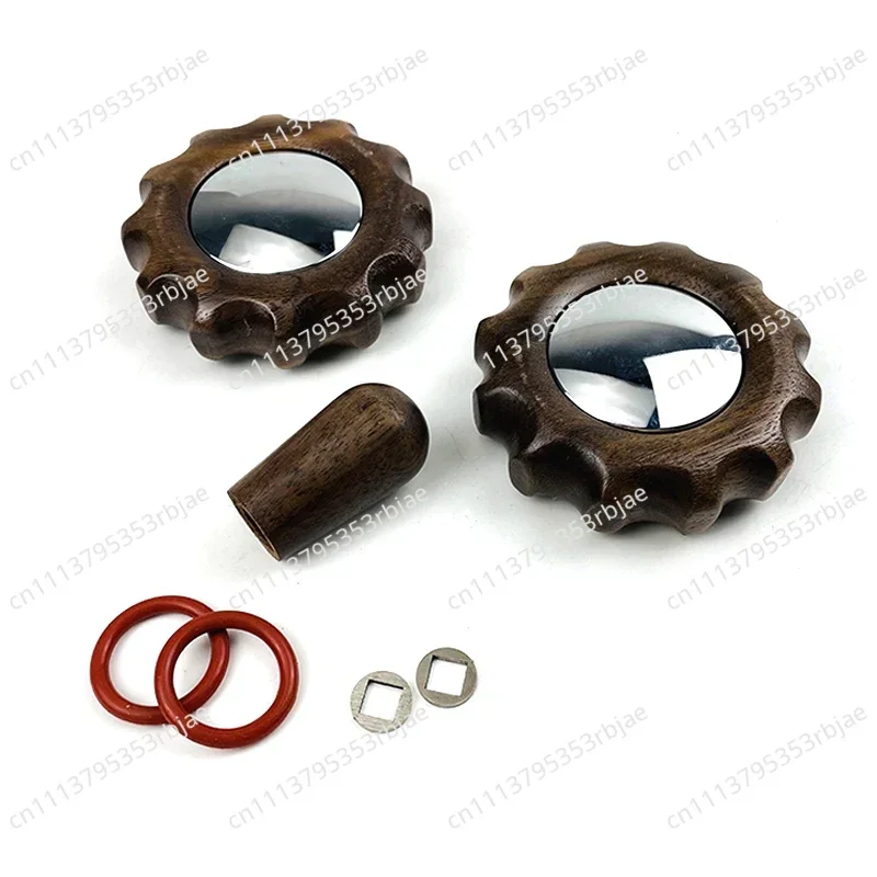 Suitable for EXPOBAR Aibao E61/MKF E61 Semi-Automatic Coffee Machine Walnut Modification Kit Knob Pull Rod