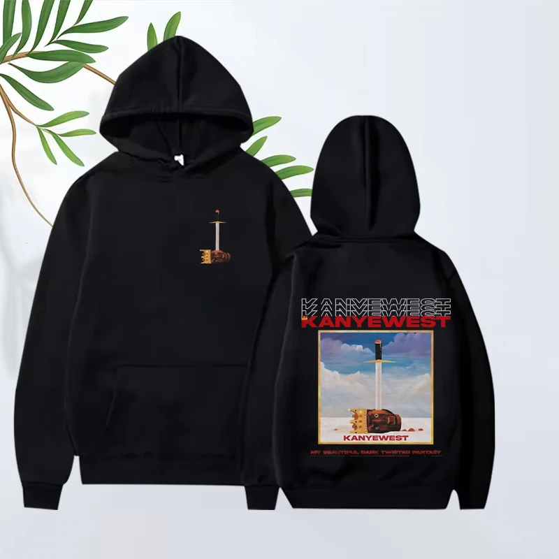 

Limited Edition Kanye West My Beautiful Dark Twisted Fantasy hoodie men women Long sleeve streetwear print Graphic hoodie unisex