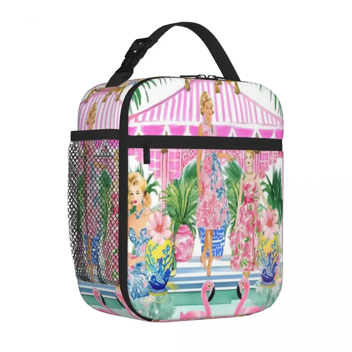 Bestselling Party In Pink Cabana Teen Style Lunch Bag Garden Party Sports Lunch Bag