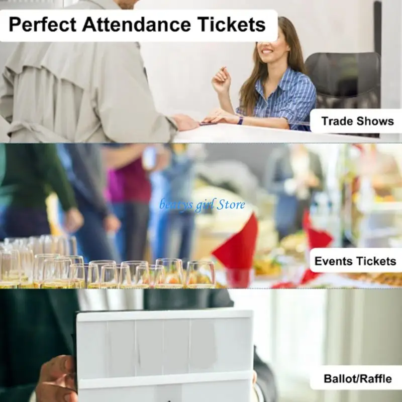C7AB Recyclable Competition Ticket Roll Offering Crisped Print Result And Durability For Frequent Tokens Rolls