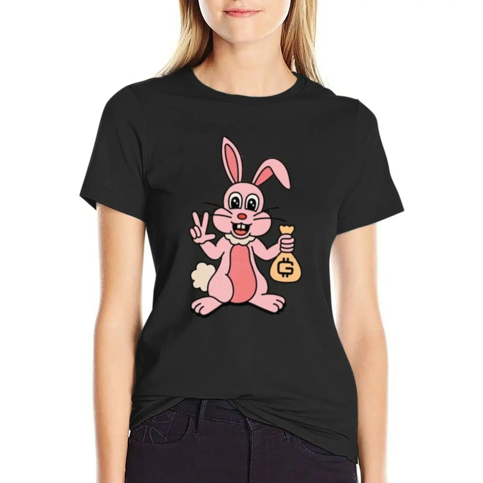 Freddie Rabbit T-shirt Aesthetic clothing summer tops T-shirts for Women