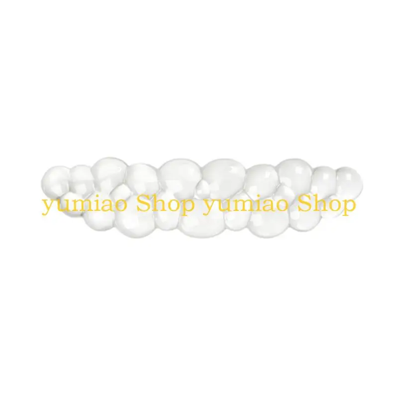 587B Cooling Gel Wrist Pad For Typing Comfort Ventilated Cloud Texture Keyboard Support Slip Resistant