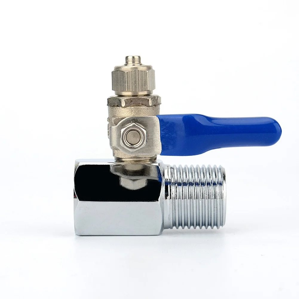 Two Port Split Tee with Ball Valve for Reverse Osmosis Water Purification Systems and 6.5mm Tubing Integration