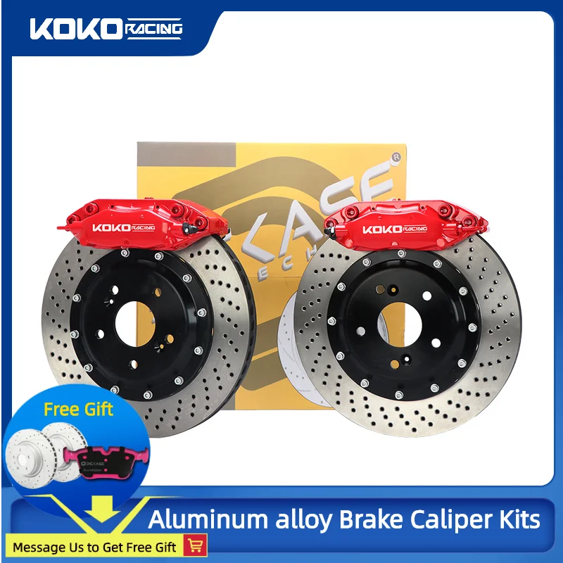 KOKO Racing Upgraded Brake System Large Brake Caliper Kit with Ceramic Brake Pads Suitable For MiNi Cooper s r53 Brake Upgrade
