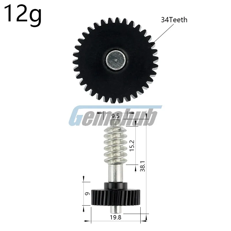 Gemohub Car Exterior Folding Mirror Motor Gear 34T Metal MODULE For Kia Rio Pride Sportage Sedona Chevrolet Malibu Cruze Repair